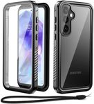 Beeasy For Samsung Galaxy A55 5g Case Waterproof IP68, Military Grade Shockproof Dustproof 360 Full Body Sealed Tough Heavy Duty Protective Cover Built in Screen Protector For Galaxy A55 6.6" Black
