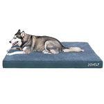 JOYELF XXLarge Dog crate Bed Mats Orthopedic Dog Bed,Egg Crate Foam Dog Mat Waterproof Dog Pad with Washable Removable Cover, a Squeaker Toy as Gift