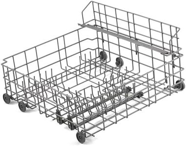 Allstare W10139223 Dishwasher Lower Rack Replacement for Whirlpool Maytag Jenn-Air Dishwasher Parts with 902990 Lower Shelf MDBD820AWW MDB7100AWQ Lower Dishrack Assembly Wheels Dishwasher Bottom Rack
