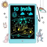 Bravokids 10 Inch LCD Writing Tablet Toys for 3 4 5 6 7 8 Years Old Girls Boys, Doodle Board Drawing Tablet, Electronic Drawing Pad, Educational Toys Christmas Birthday Gift for Kids (Blue)