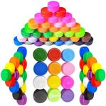 NQJNQJ Plastic Bottle Caps for Crafts,for DIY Home Decor, DIY Craft Scrapbook, and Creative Gifts (120)