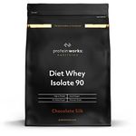 Protein Works - Diet Whey Protein Isolate 90 | Whey Isolate Protein Powder | Low Calorie Protein Shake | 80 Servings | Chocolate Silk | 2kg