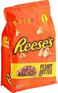 Reeses Peanut Butter Flavored Baking Chips 5 Pound Bag of 1