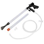 Navaris Fish Tank Cleaner - Aquarium Cleaning Vacuum Pump Syphon for Water Gravel Sand - Siphon Kit for Marine Tanks and Aquariums