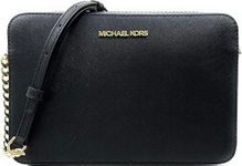 Michael Kors Women's Croosbody Crossbody, Black/Gold, One Size