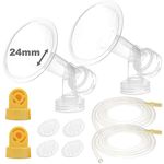 Breastpump Kit (Breastshield Standard 24mm) for Medela Pump In Style Advanced Breastpump Releasd After July 2006. Include 2 Breastshields (Replace Medela Personalfit 24mm), 2 Valves, 4 Membranes, and 2 Tubes. Can Be Used With Simple Wishes.