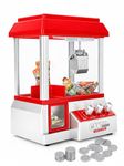 Trintion Mini Claw Candy/Sweet Grabber Machine for Kids Party Arcade Machine for Chocolate Small Toys Treats Claw Machine Game Prize Sweet Dispenser Grab Machine Coins Included (30.5cm x 22cm x 17cm)