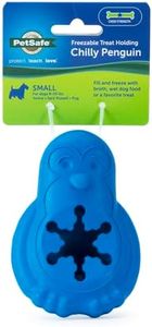 PetSafe Freezable Treat Holding Chilly Penguin Dog Toy, Small, Medium Breeds