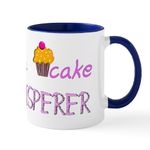 CafePress The Cupcake Whisperer Pink Orange Mug 11 oz (325 ml) Ceramic Coffee Mug