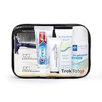 TrekTote 10-Piece Men's Travel Toiletry Kit offers TSA Approved Hygiene Essentials in a Convenient Traveling Accessories Set.