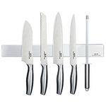 Magnetic Knife Strips, Stainless Steel Magnetic Knife Holder for Wall, 16-Inch Knife Magnetic Strip for Kitchen Utensil Organizer