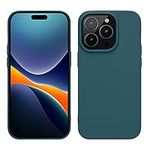 kwmobile Case for iPhone 14 Pro Case - Slim Soft TPU Silicone Cover - Works with Wireless Charging - Teal Matte