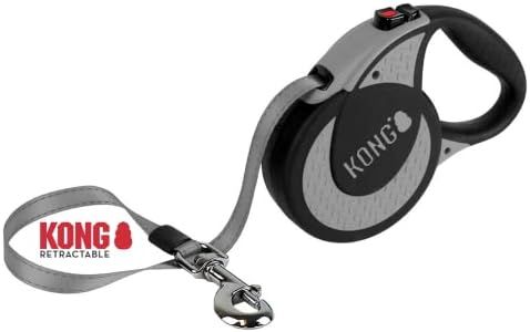 KONG Ultimate Retractable Dog Leash, Extra Large, Grey, 5m Tape