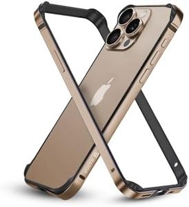 RAEGR iPhone 16 Pro Max Case | Anodized Aluminum Bumper | Supports Mag-Safe Wireless Charging | Edge Armor Protective Minimal Case Designed for iPhone 16 Pro Max (2024) - Desert Titanium RG10583