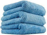 Chemical Guys MIC35003 Happy Ending Edgeless Microfiber Towel, Blue (16 in. x 16 in.) (Pack of 3)