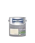 Johnstone's - Wall & Ceiling Paint - Antique Cream - Silk Finish - Emulsion Paint - Fantastic Coverage - Easy to Apply - Dry in 1-2 Hours - 12m2 Coverage per Litre - 2.5L