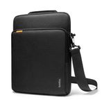 tomtoc DefenderAce-A03 360 Protective Laptop Shoulder Bag for 16-inch New MacBook Pro M3/M2/M1 Pro/Max 2023-2019, Water-Resistant Well-Organized Accessory Sleeve Case with Handle