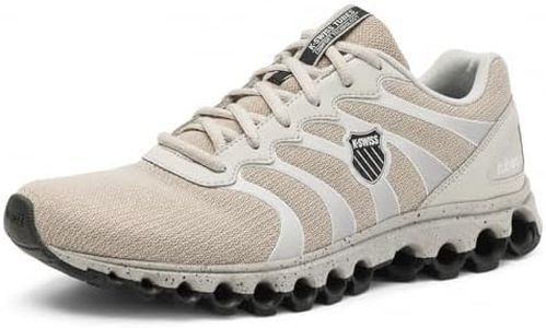 K-Swiss Men's Tubes 200 Training Shoe - Wide Toe Box Shoes Walking Running Gym Athletic Sneakers, Peyote/Unexplored/Oyster Mushroom, 15 M