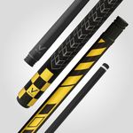 RHINO EVO - Racing Pool Cue - Yellow - 3/8-8 Joint - Glass Fiber Shaft, 12.5mm Tip Diameter, Thin Conical Taper. Composite Butt