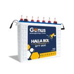 Genus Hallabol GTT200 Tall Tubular 165 Ah Inverter Battery with 72 Months Warranty for Home Office & Shops