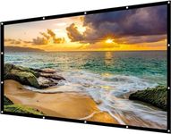 QUARSON® Upgraded 250 inch Projector Screen,4K 16:9 Portable Eyelet Premium Video Foldable Projection for HD Home Theater Cinema Anti-Crease Indoor Outdoor Office Classroom (553 cm (W) x311 cm (H))#