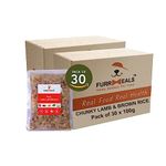 FurrMeals Wet Dog Food | Lamb and Brown Rice | Pack of 30 x 100g | All Breed | Gluten Free | Preservative Free | Ready-to-Eat Fresh Dog Food