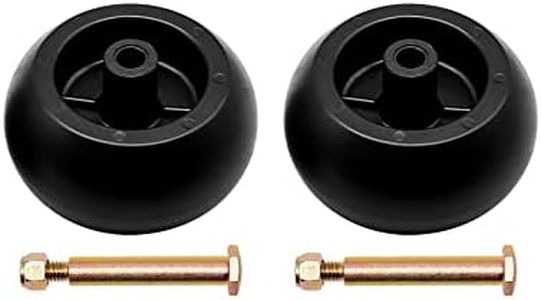 133957 532133957 riding mower Deck Wheels Fit for Husqvarna Poulan Craftsman Replaces MTD 753-04856A Cub Cadet 738-3056 M84690 with Bolts & Lock Nuts(2/pack)