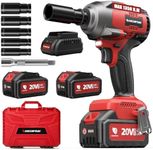 ARCCAPTAIN Cordless Impact Wrench 996Ft-lbs(1350N.m), 1/2 Inch Impact Gun