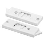 Slide-Co 172413 3-3/8 in. White Plastic Window Lock with Spring-Loaded Tilt Latch (Single Pack)