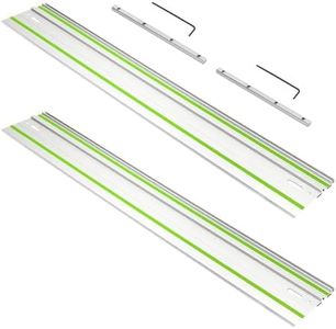 110in Track Saw Guide Rail for festool Track Saw, 55" x 2 Guide Rail with Connector for festool FS1400/2 Guide Rail, Perfect for festool TS55/TS75 Track Saw and Longer Cuts, 2 Year Warranty
