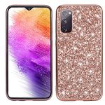 Compatible with Samsung S20 FE 5G Case Glitter Sparkle Gold Phone Case for Samsung Galaxy S20 FE 5G Case Silicone Anti-Fingerprint Glamorous Bling Shiny Cover Thin (Pink)