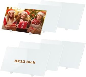 WANZELONYO Tempered Glass Sublimation Photo Blanks 6 PCS 8x12 Inch