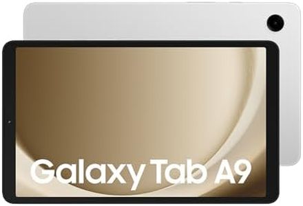 Samsung Galaxy Tab A9 Android Tablet, 64GB Storage, Large Display, Rich Sound, Silver, 3 Year Manufacturer Extended Warranty (UK Version)
