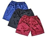 Sanraflic Men's Satin Boxer Shorts,