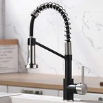 Kitchen Faucet,Black Kitchen Faucet with Pull Down Sprayer AIMADI Commercial Single Handle Kitchen Sink Faucet