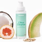 WildMint Citrus Cleanse Natural Face Cleanser | Gentle & Creamy Face Wash for Sensitive, Mature, Acne-Prone & Dry Skin | Vitamin C Brightening Skincare | UK Made Vegan & Cruelty-Free Skincare | 100ml