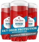 Old Spice High Endurance Deodorant for Men, Aluminum Free, 24/7 Odor Protection, Refresh Scent, 3 oz (Pack of 3)