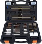BOOSTEADY Gun Cleaning Kit Universal Gun Cleaning Kit Shotgun Pistol Rifle Cleaning Kit with Lightweight Organized Carrying Case Gun Cleaning Supplies Gun Cleaner Bottle Brass Jags and Tips