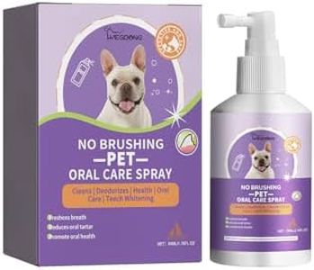 VENNERLI Pet Oral Care Spray Cleaning Oral Care Freshens Breath Reduces Oral Tartar Promote Oral Health (50ml)
