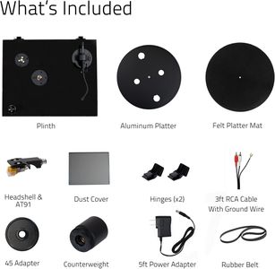 Fluance RT80 Vinyl Turntable – Piano Black