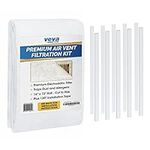 VEVA Premium Air Vent Filters for Home & AC - 72"" x 16"" Electrostatic Media Kit with 120"" Installation Tape - Versatile Customizable Vent Filter Roll for Allergies (30+ Filters per Roll)