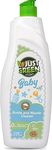 Green Organic Baby Bottle and Nipple Cleaner 750ml - Natural Formula for Baby Cleaning | Baby Bottle Wash, Nipple Cleaner Liquid, Bottle Cleaning Solution | Essential Baby Item | Pack of 2