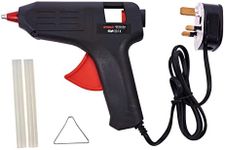 Amtech Hot Glue Gun for Home DIY and Crafting - Easy to Use with Precision Trigger Control, Quickly Heats up to 90C, Heavy Duty, Lightweight, 90cm Cord, Includes 2 x 11mm Glue Sticks (50W)