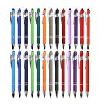 Facune 26Pcs Retractable Ballpoint Pens, 2-in-1 Stylus Pen, Screen Touch Pen with Stylus tip, Capacitive Writing Pens for Note, Tab, Office School Stationery Supplies (Black Ink)