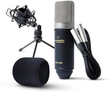 Marantz Professional MPM-1000 - Studio Recording Condenser XLR Microphone with Desktop Stand and Cable – For Podcast and Streaming Projects