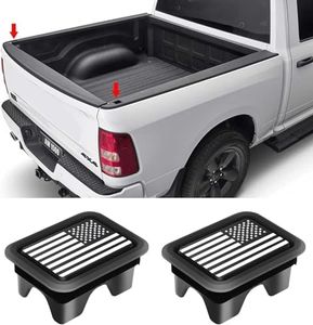 for Dodge RAM 1500 American Flag Stake Pocket Covers Fit 2019-2024 Dodge RAM 1500,Truck Stake Hole Caps Plugs Fit for Dodge RAM 1500 Accessories.(White)