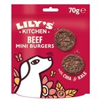 Lily’s Kitchen Made with Natural Ingredients Adult Dog Treats Packet The Best Ever Beef Mini Burgers Grain-Free Recipes 8 x 70g