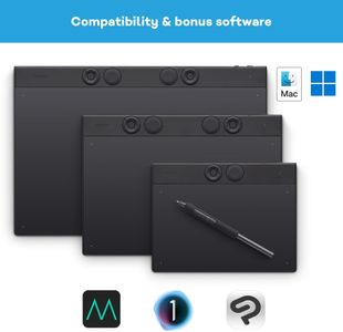 Wacom Intuos Pro Medium Graphics Tablet – Pressure Sensitive Pen