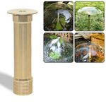 Hooshing 1/2" DN15 and 3/4" DN20 Brass Bell Fountain Nozzle Display Mushroom Water Spray Sprinkler for Garden Pond Amusement Park Museum Library