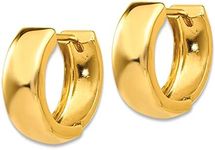 14k Yellow Gold Hinged Hoop Earrings